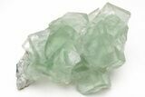 Green Cubic Fluorite Crystals with Phantoms - China #216291-1